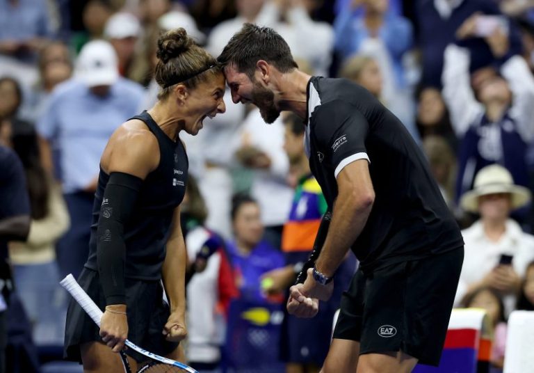 US Open mixed doubles highlights: Italians prevail amid stars
